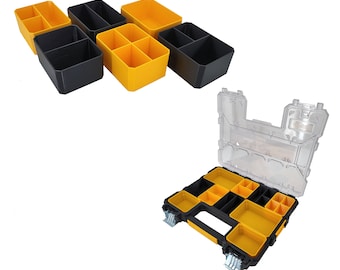 DeWalt Shallow Pro Organizer Compatible Small Nesting Bins - Black