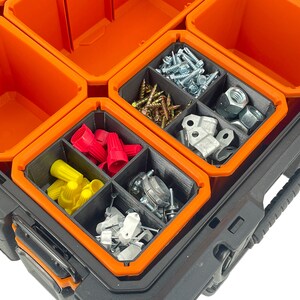 Ridgid Pro Organizer Compatible Small Nesting Bins - Black image 10