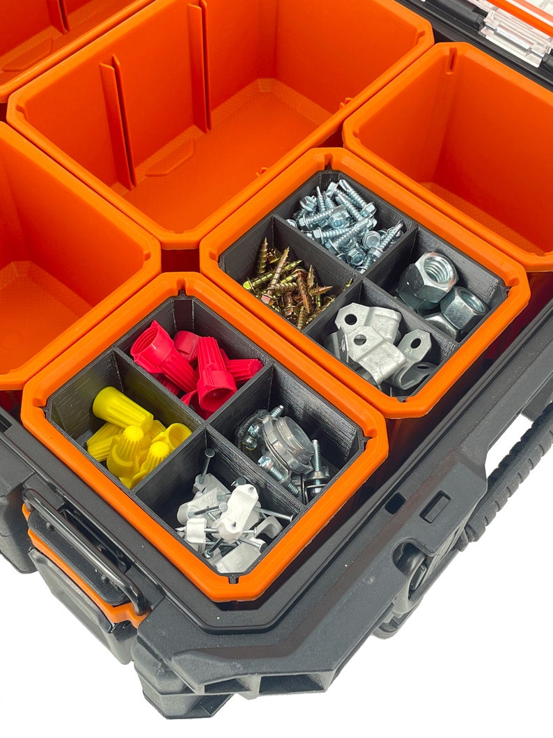 Ridgid Pro Organizer Compatible Small Nesting Bins - Black image 10
