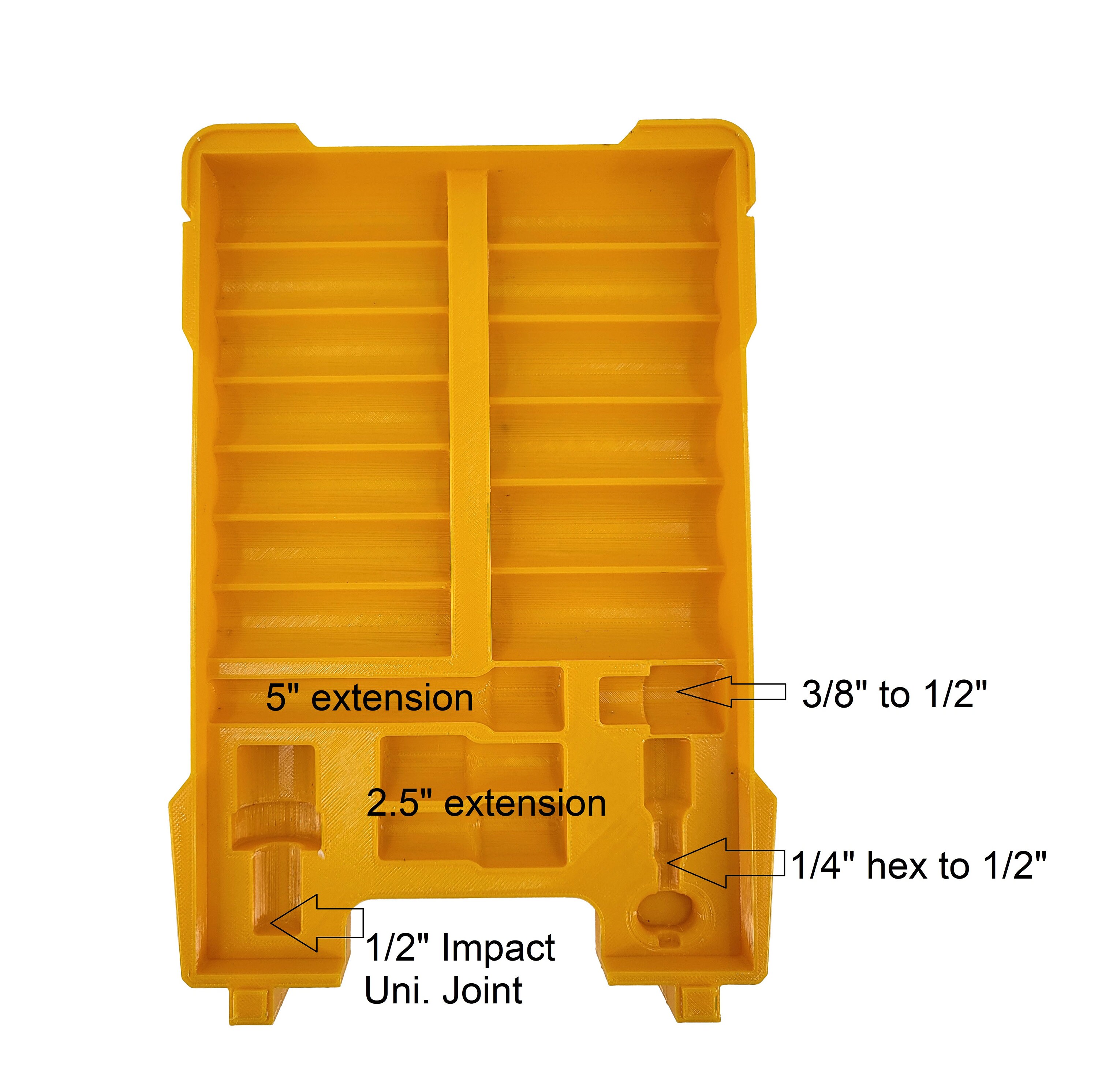 thumbnail image 2 of Custom TRAY Insert For DeWalt Drill/Driver Bits – Fits Milwaukee Packout & Job Site Organizer 2 of 4