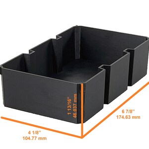 Ridgid Pro Organizer Compatible Large Nesting Bin - Black image 3