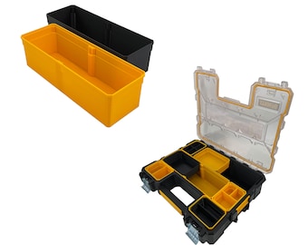 Vaso de repuesto extragrande compatible con Dewalt Pro Organizer - Negro