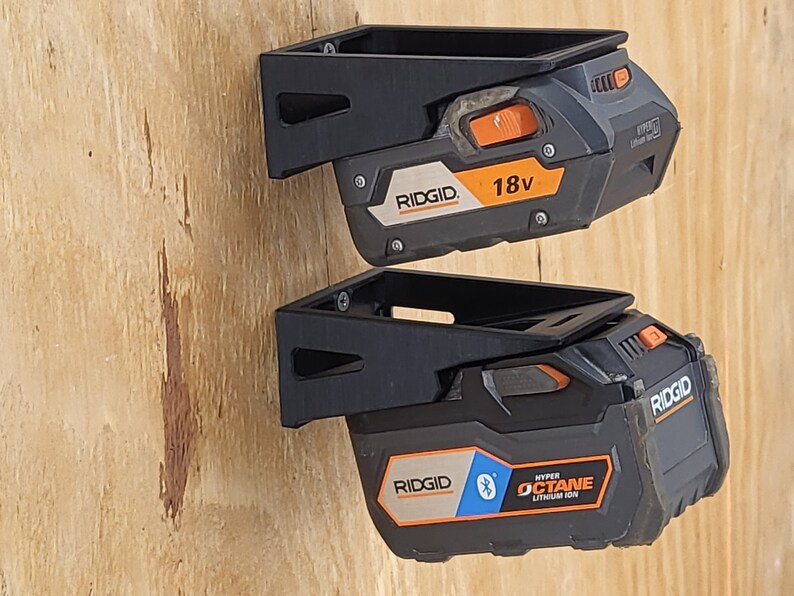 Ridgid 18V 水平ロック式バッテリーマウントハンガーホルダー 4個セット 画像 6