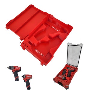 Milwaukee Compact Packout Organizer M12 Gen 2 Drill Driver Tray Insert - Red