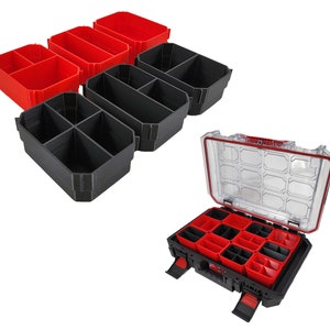 Craftsman TRADESTACK Organizer Compatible Small Nesting Bins - Black