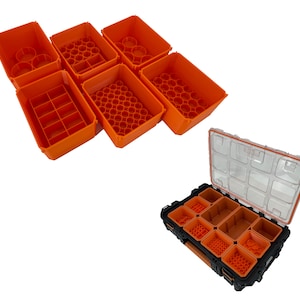 Ridgid Pro Organizer Compatible Small AA AAA C D 9V Battery Insert Bin