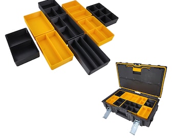 DeWalt ToughSystem DS150 Small Case Compatible Large Nesting Bins - Black