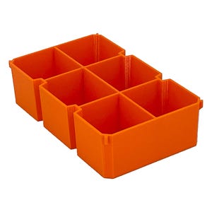 Grande poubelle compatible Pro Organizer de Ridgid - Orange 6 Way