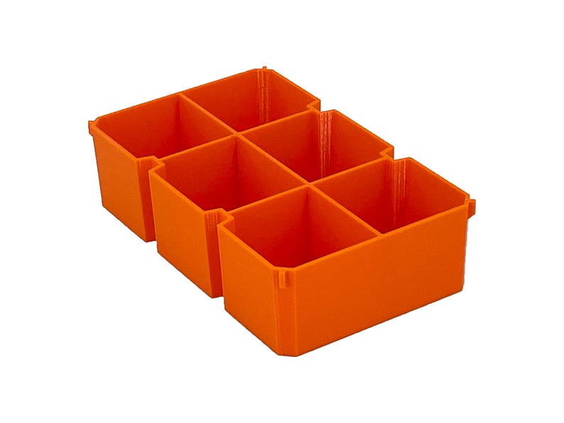 Grande poubelle compatible Pro Organizer de Ridgid - Orange 6 Way
