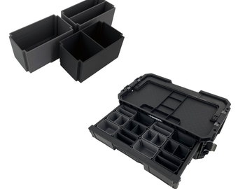 Husky Connect 2-drawer Organizer Compatible Small Cup Bin - Black