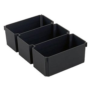 Ridgid Pro Organizer Compatible Large Nesting Bin - Black Triple Width