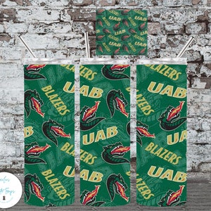 Blazers Tumbler Wrap, Sublimation png, Blazers Tumbler, UAB Tumbler Wrap Png, Dragon Football, Blazers Tumbler Pg, 20oz Skinny Tumbler Wrap