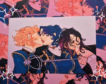 Arcane Twelfth Night Mini Print / Caitvi Print / Anime Print / Caitvi Art / Wall Art / Wall Decor / League of Legends Art / CaitViMaddie Art