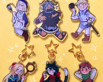 Dungeon Meshi Keychains / Delicious in Dungeon Keychains / Glitter Epoxy Keychains / Anime Keychains / Anime Art