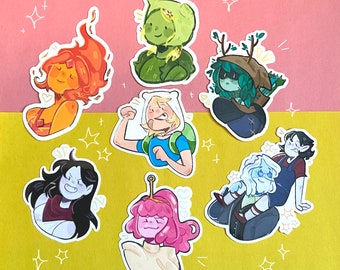 Adventure Time Laminated Stickers / Cute sticker / Anime sticker / Vinyl sticker