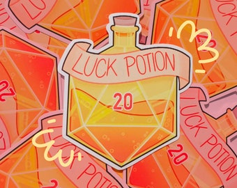 Luck Potion Laminated Sticker