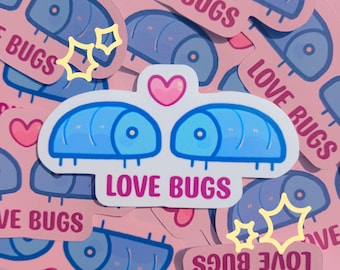 Love Bugs Laminated Sticker