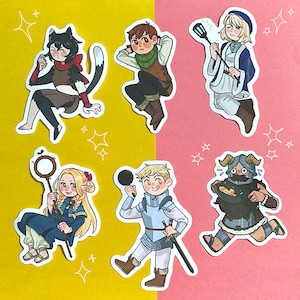 Dungeon Meshi Stickers / Delicious in Dungeon Stickers / Laminated Stickers / Anime Stickers / Anime Art