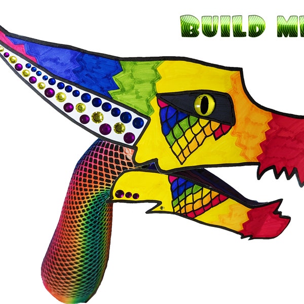 Paper Dragon Puppet Tiktok Etsy