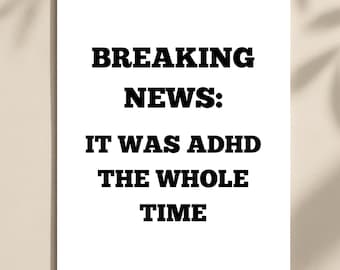 ADHD-diagnoskort - Neurodivergent kort, grattiskort