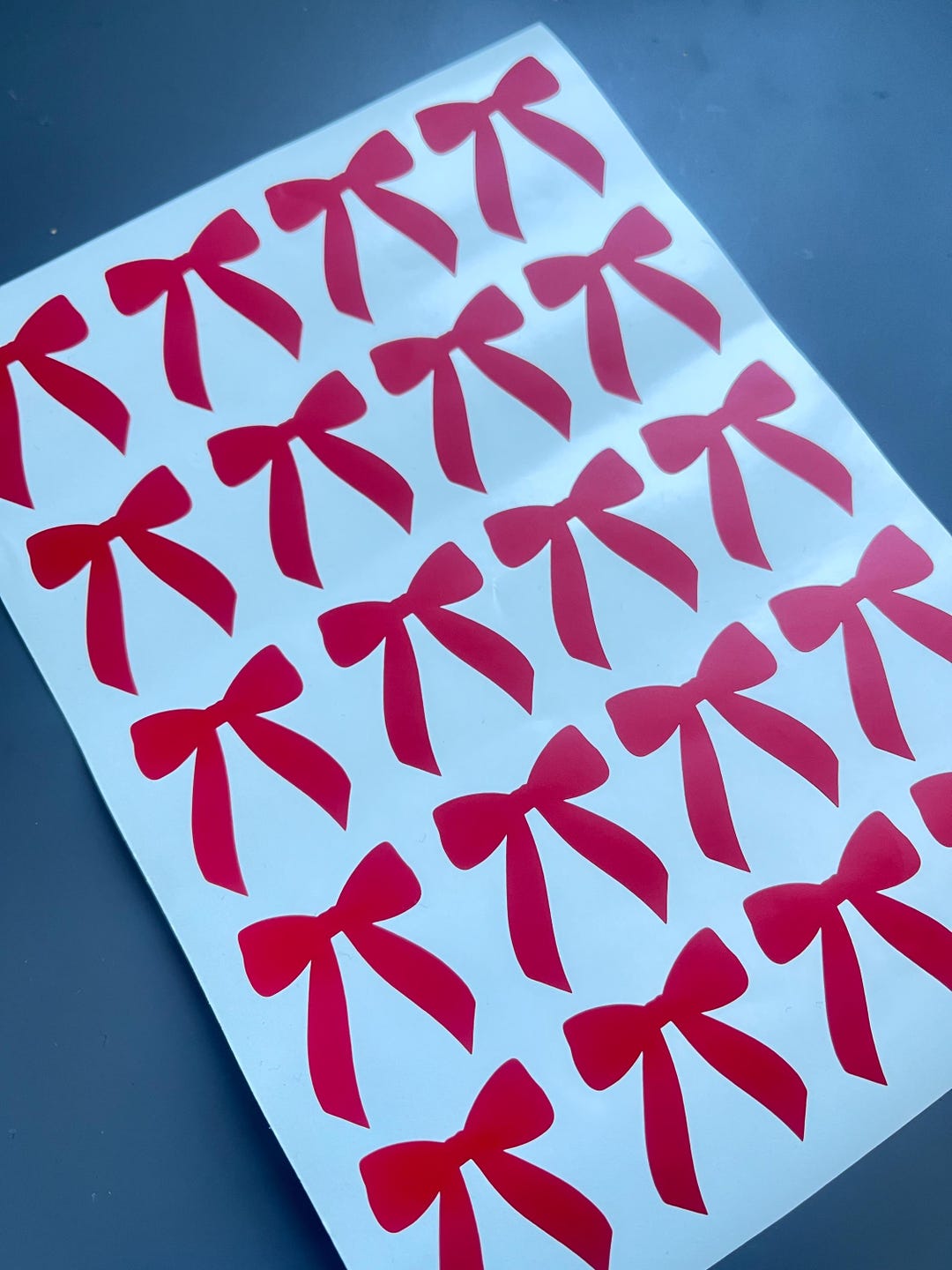 Paper Bow Sticker Bow Vinyl Sticker Sheet - Stickers for Journals | Wedding Decals ...