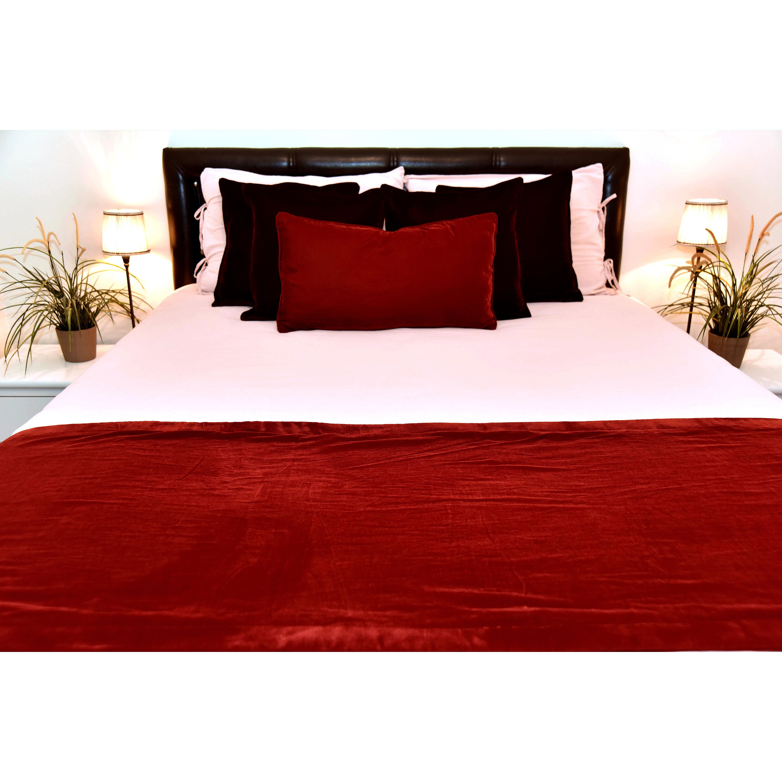Doublesided Velvet Bed Runners Bed Scarf Bed Cover Hotel Etsy