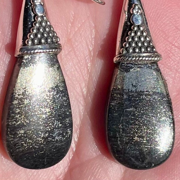 Pyrite in Magnetite (Healer's Gold) Earrings