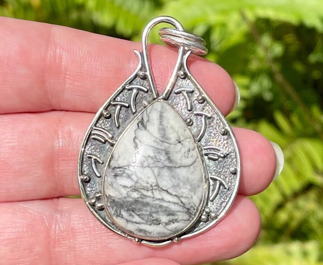 Pinolith Jasper Pendant - Etsy