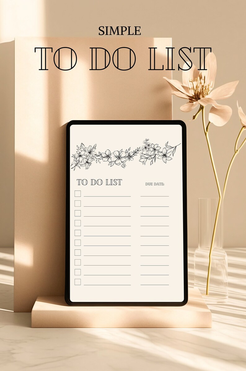To Due List.pdf To-do List Printable I Checklist I Daily Schedule With Due Dates I ...