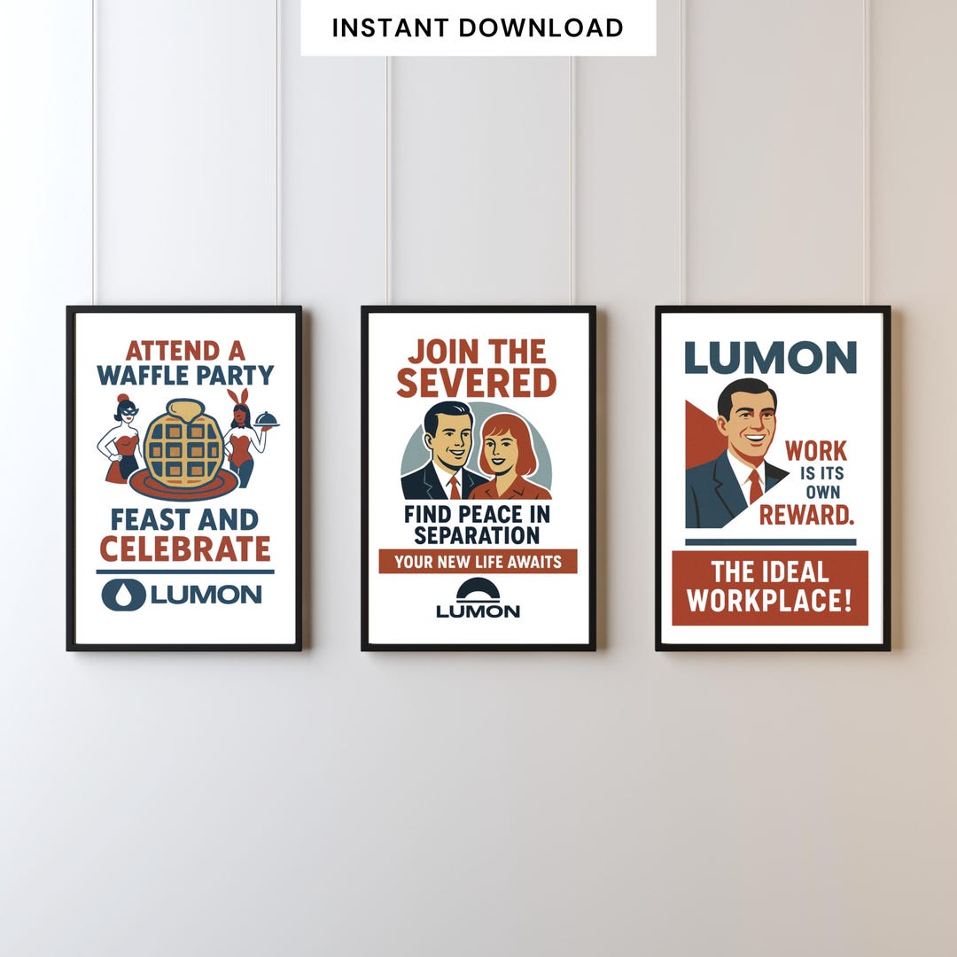 Severance Printable Poster Set | Lumon Art Prints | Digital Wall Art ...