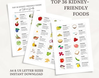 Kidney Disease Food List: Renal Diet Chart (PDF Printable)