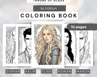 Pagine da colorare del Trono di Vetro: Fan Art di SJM (download PDF)
