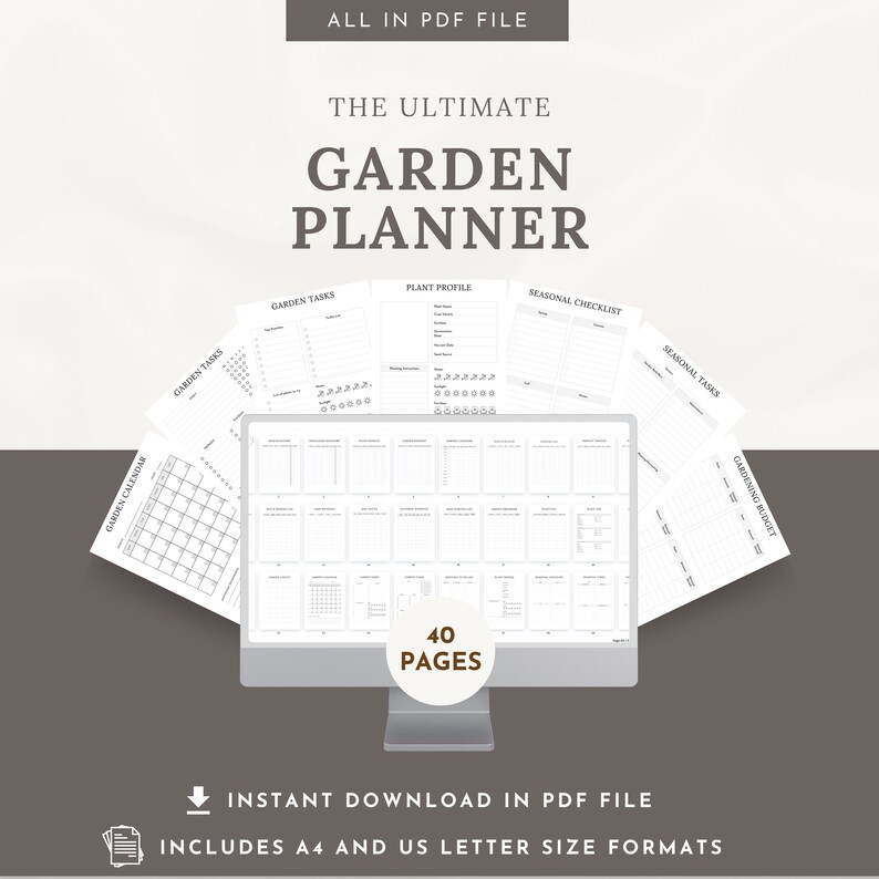 The Ultimate Garden Planner - Printable PDF With 40 Pages | Instant ...