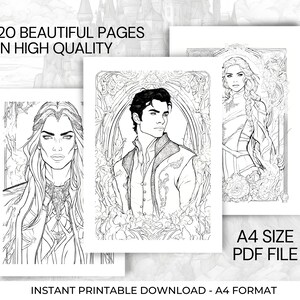 ACOTAR Coloring Book 3rd Edition Velaris Sarah J Maas SJM Coloring ...