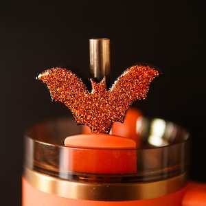 3D Printed Bat Straw Topper: Halloween Tumbler Accessory