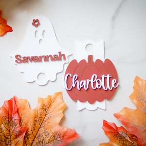 Fall Stanley name plate, Stanley accessories, Stanley name tag, Stanley topper, Halloween Stanley tag, Stanley name plate, pumpkin Stanley