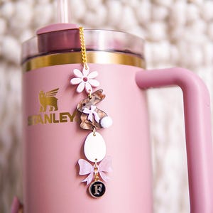 Chocolate Bunny Stanley Straw Topper: Easter Charm