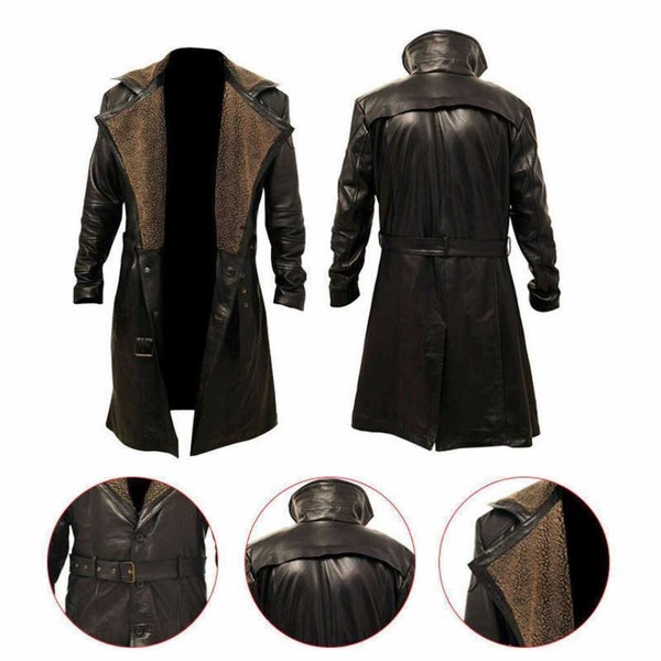 Blade Runner 2049 Officer K Ryan Gosling Lapel Fur Collar Trench Coat