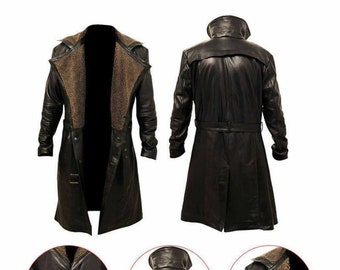 Blade Runner 2049 Officer K Ryan Gosling Lapel Fur Collar Trench Coat