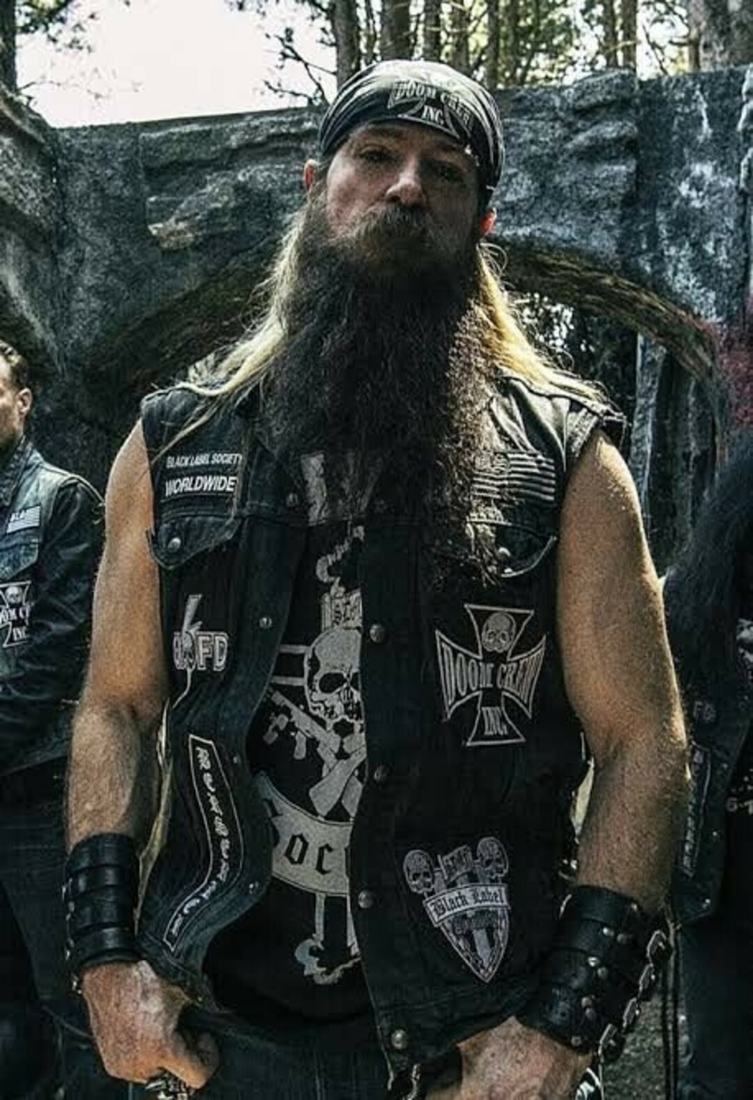 Black label society vest on sale