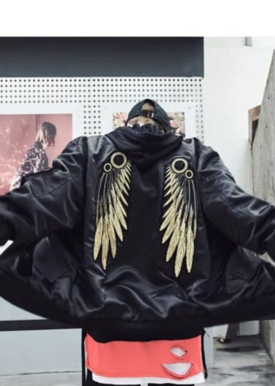 Angel wings shop hooded jacket