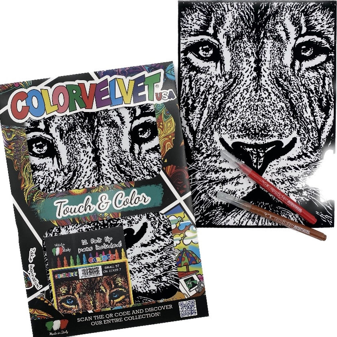 Velvet Coloring LION - Colorvelvet-usa - Coloring Picture - Kids Crafts ...