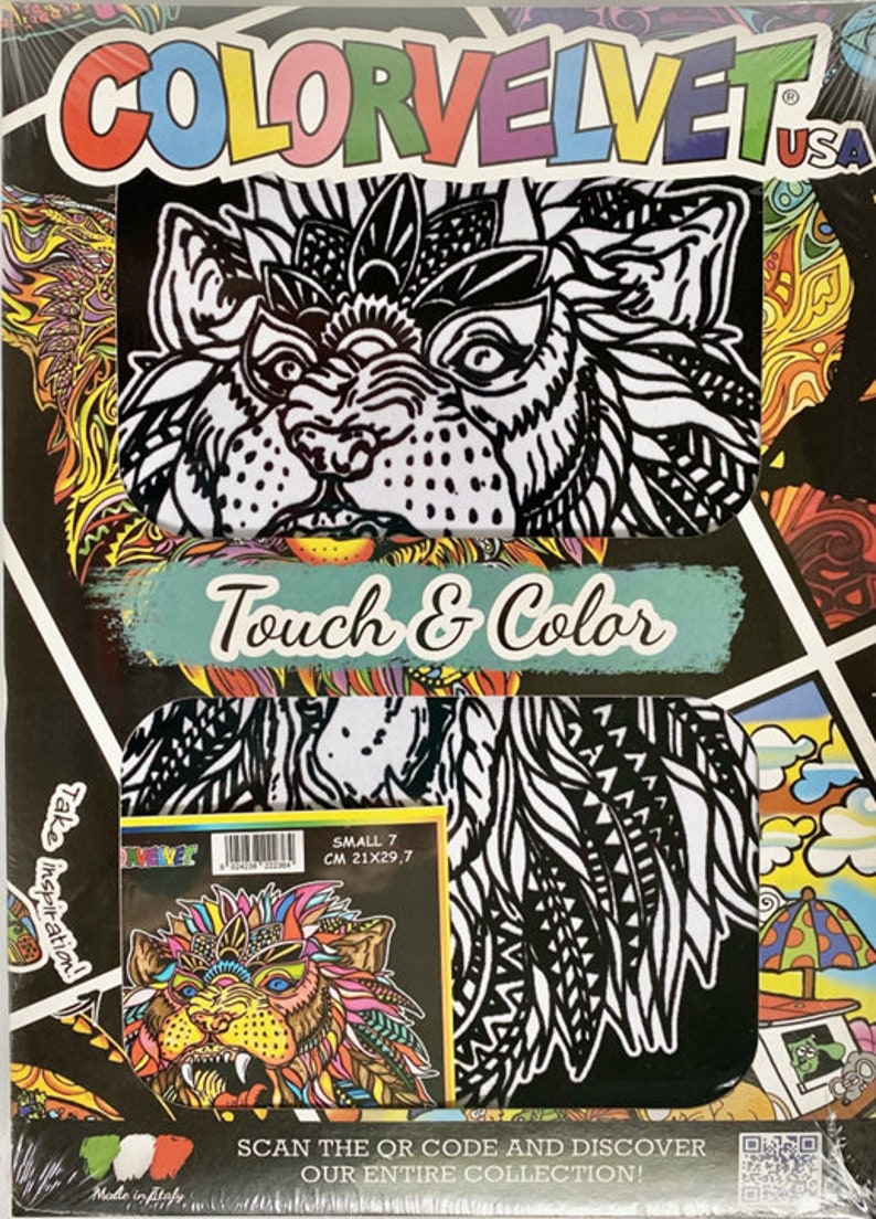 Velvet Coloring LION FIERCE - Colorvelvet-usa - Coloring Picture - Kids ...