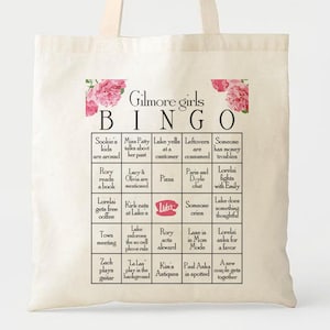 Gilmore Girls Bingo Kartenspiel Lustige TV Sendung Baumwolltasche Geschenk