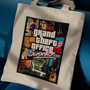 Grand Theft Scranton Funny The Office Gift Show Cotton Tote Bag