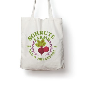 Schrute Farms The Office TV Show Cotton Tote Bag Gift