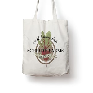 Schrute Farms The Office TV Show Cotton Tote Bag Gift