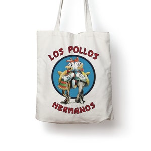Regalo borsa tote in cotone della serie TV Hermanos Los Pollos
