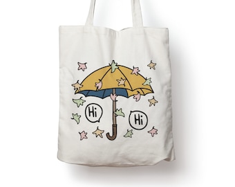 Hi Hi Umbrella Heartstopper TV Show Cotton Tote Bag Gift