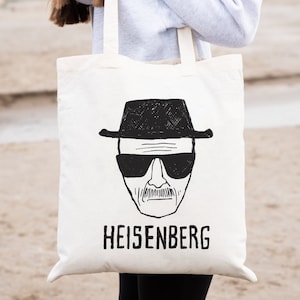 Heisenberg Stencil Cotton Tote Bag Gift